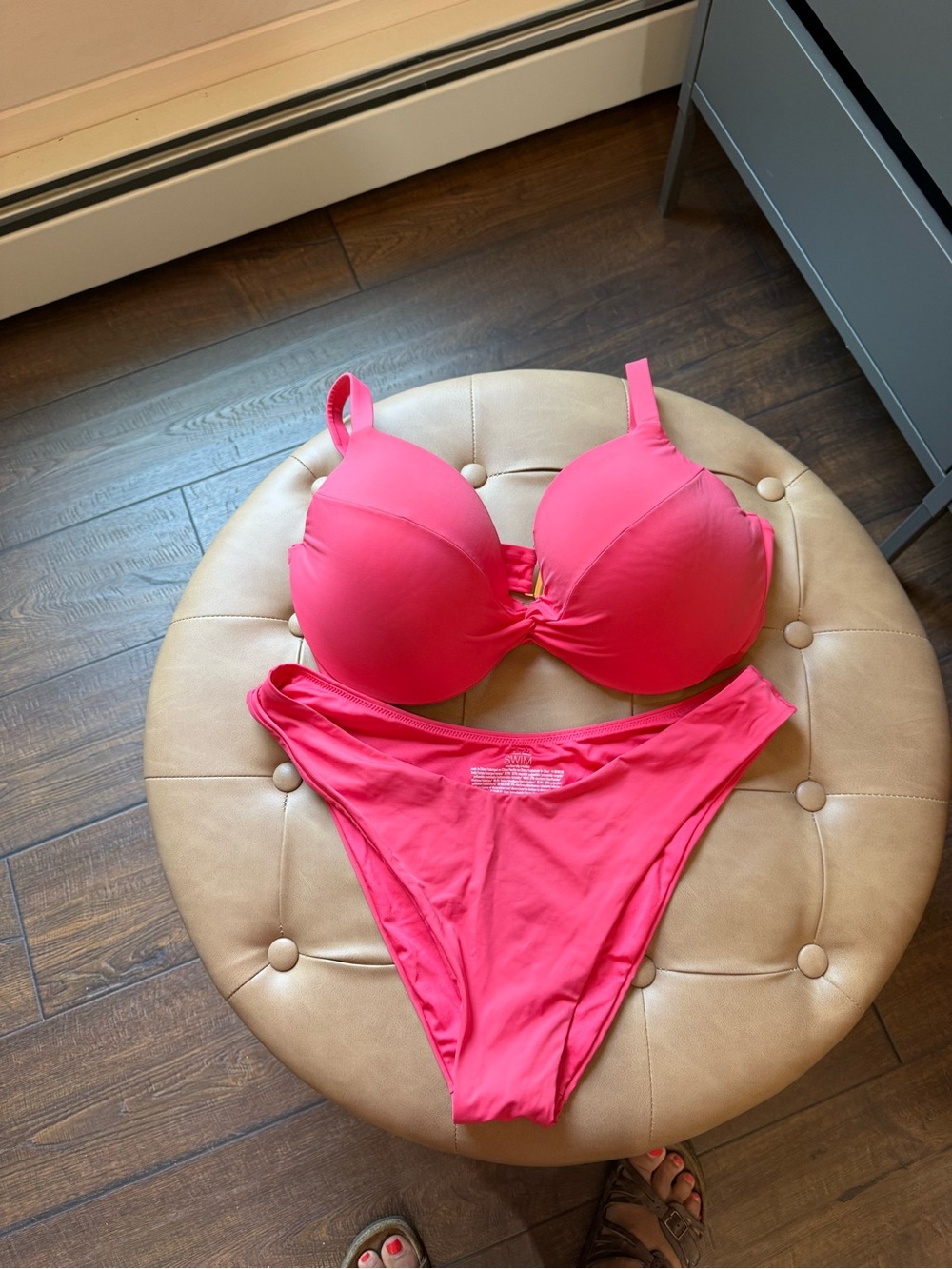 Victoria's Secret Hot Pink Molded Cup Bikini Set